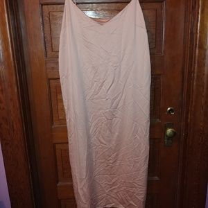 Asos pink slip dress